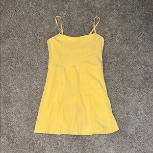 Abercrombie & Fitch Yellow Athletic Dress with Shorts